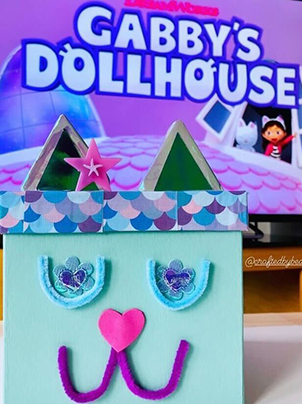 Baby Box Printable Paper Craft Inspired from Gabby's Dollhouse!